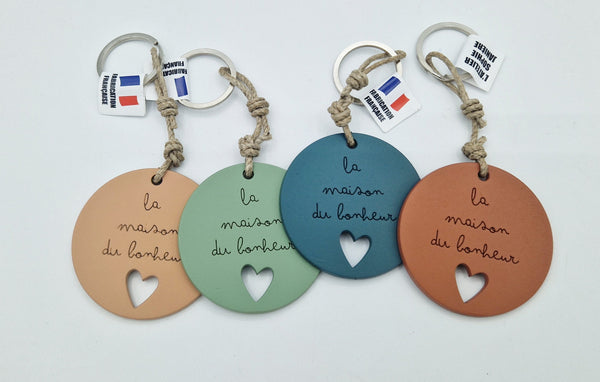 Porte-clés la maison du bonheur
