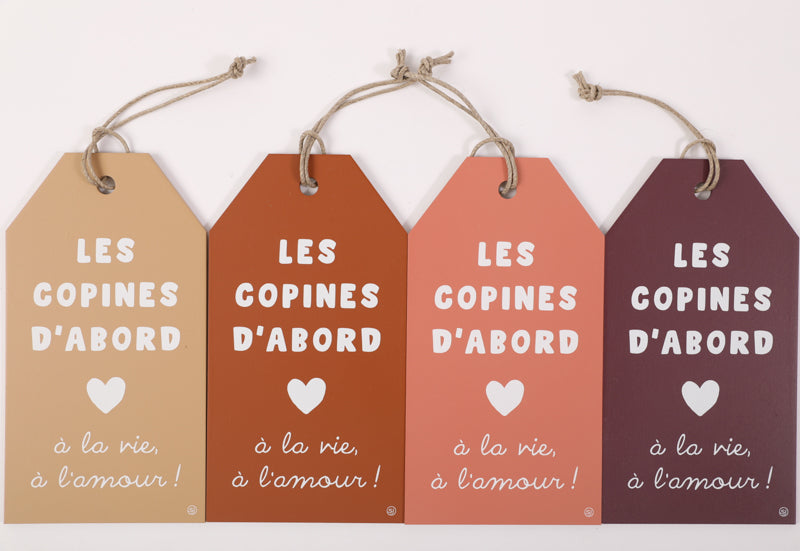 Pancarte message les copines