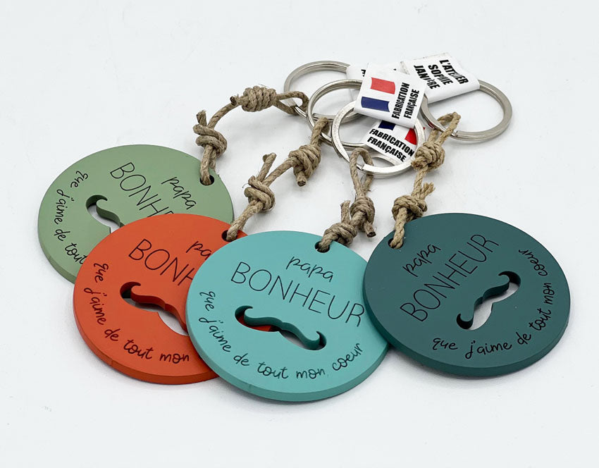 Porte-clés papa bonheur