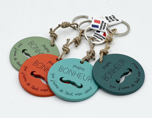 Porte-clés papa bonheur