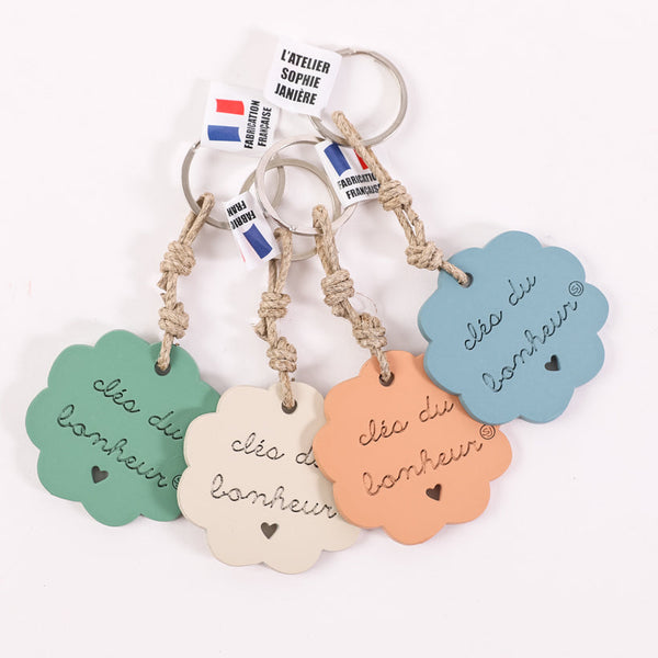Porte-clés clés du bonheur