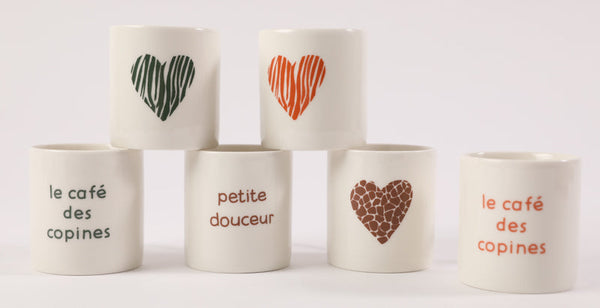 6 mini mugs le café des copines