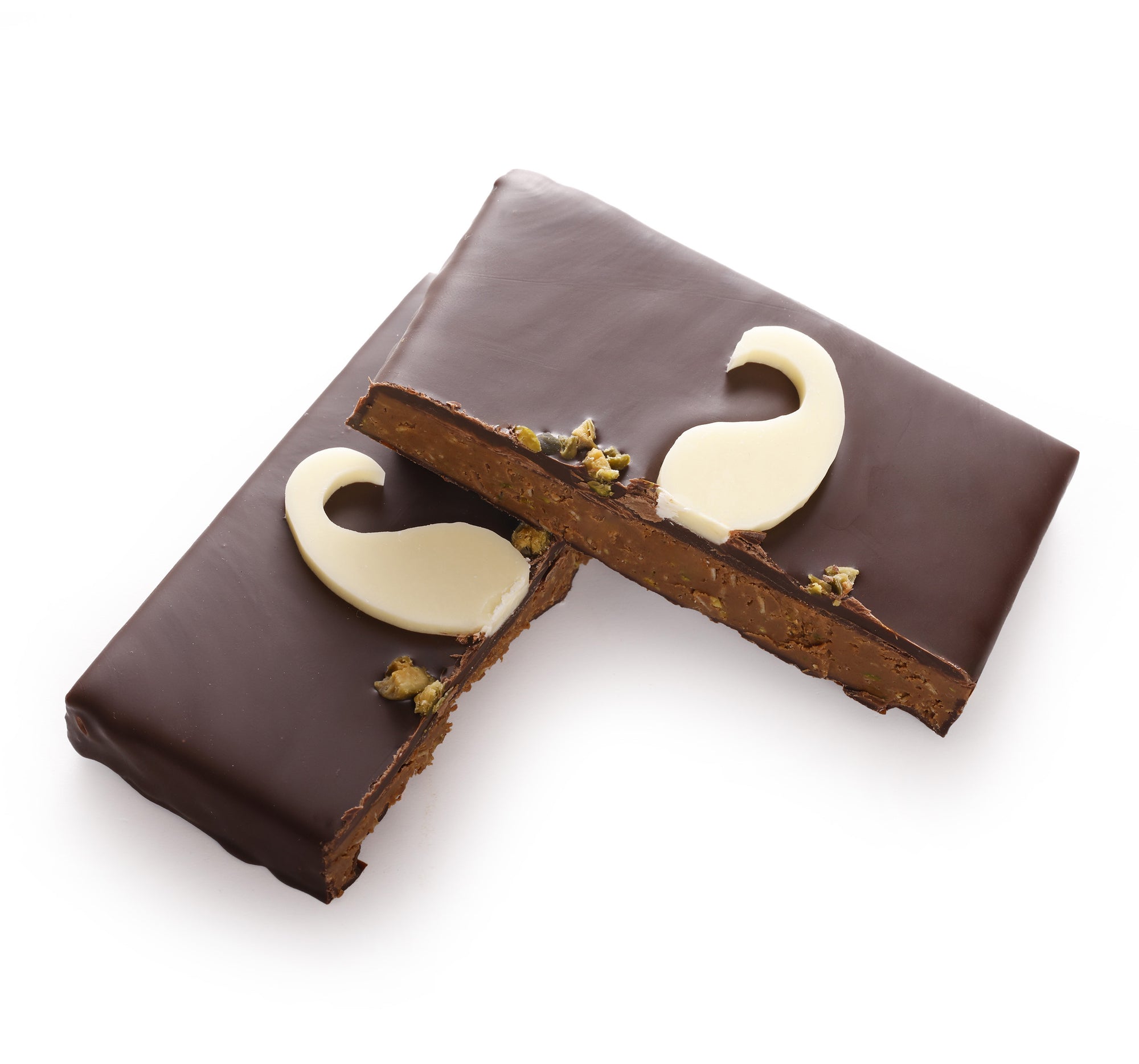 MINI CARRÉ MOUSTACHE PRALINÉ PISTACHE KADAÏF CHOCOLAT AU LAIT