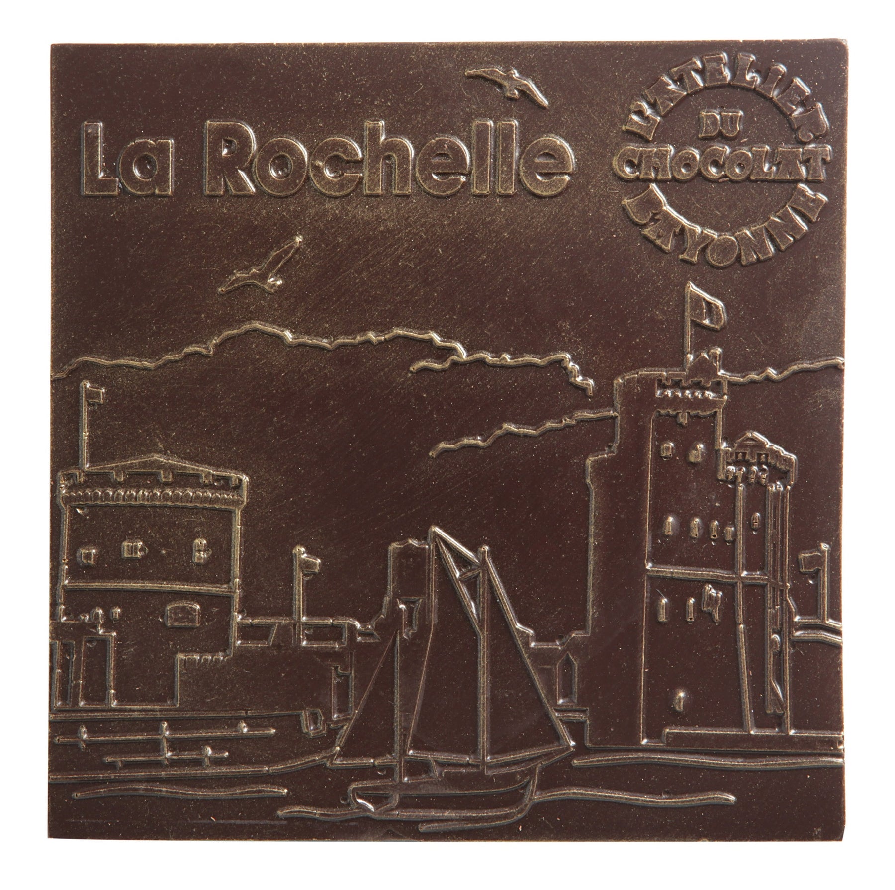 DARK CHOCOLATE PLATE - LA ROCHELLE