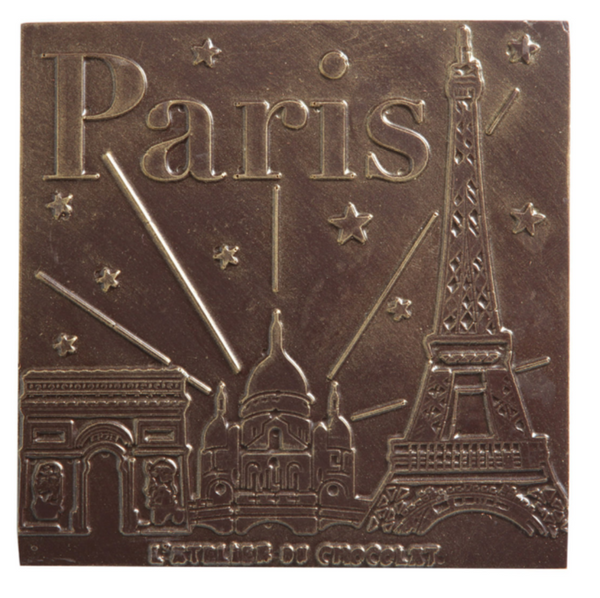 DARK CHOCOLATE PLATE - PARIS MONUMENTS