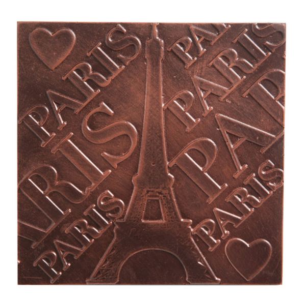 DARK CHOCOLATE PLATE - PARIS EIFFEL TOWER