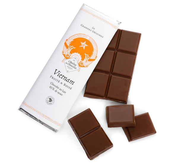 MILK CHOCOLATE BAR LARGE ORIGINS VIETNAM