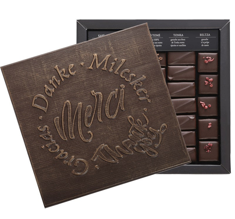 BOÎTE DE CHOCOLATS EXTRA NOIR ILBARRITZ MERCI NOIR