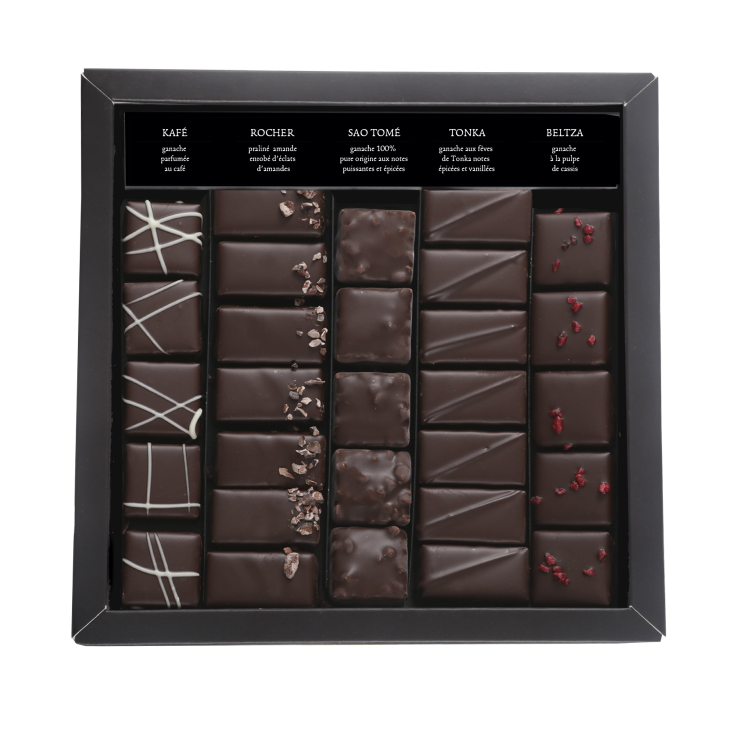 BOÎTE DE CHOCOLATS EXTRA NOIR ILBARRITZ MERCI NOIR