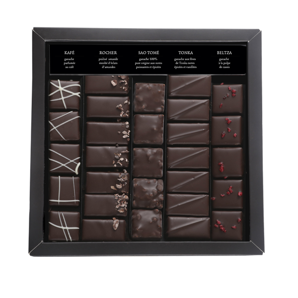 BOÎTE DE CHOCOLATS EXTRA NOIR ILBARRITZ MERCI NOIR