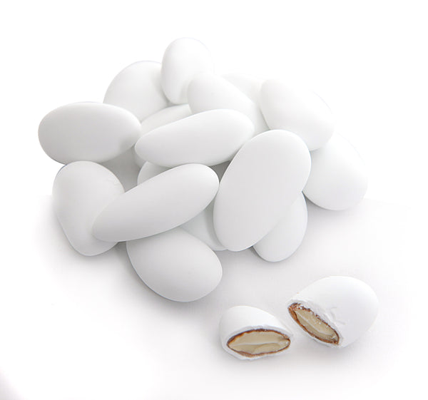 White almond sugared almonds