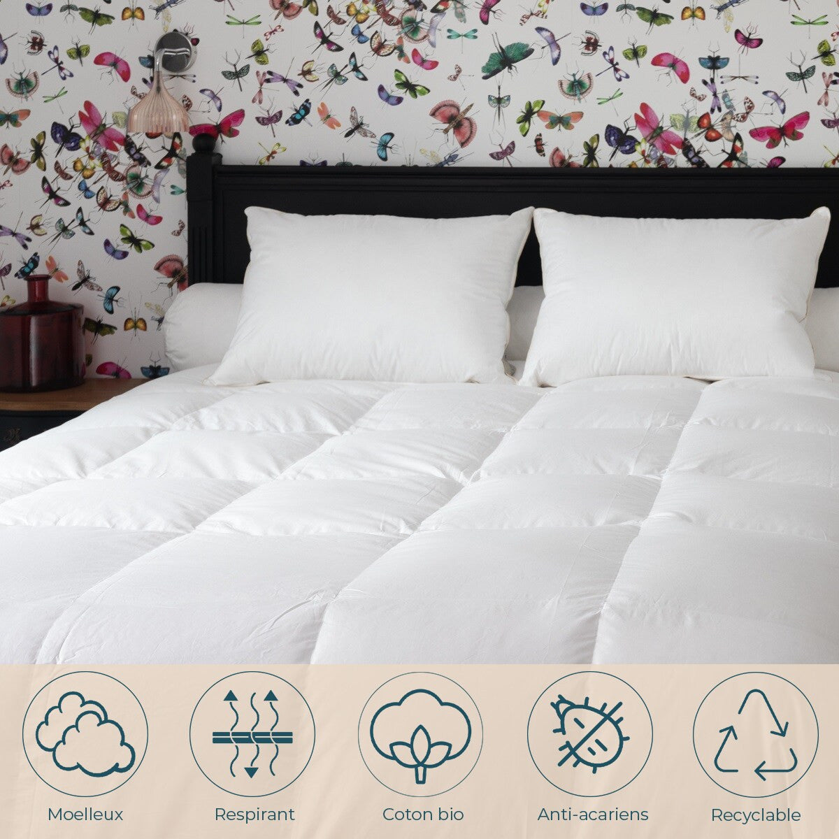 Goose down pillow