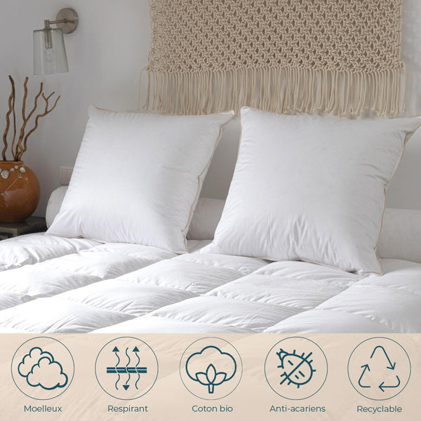 Goose down pillow