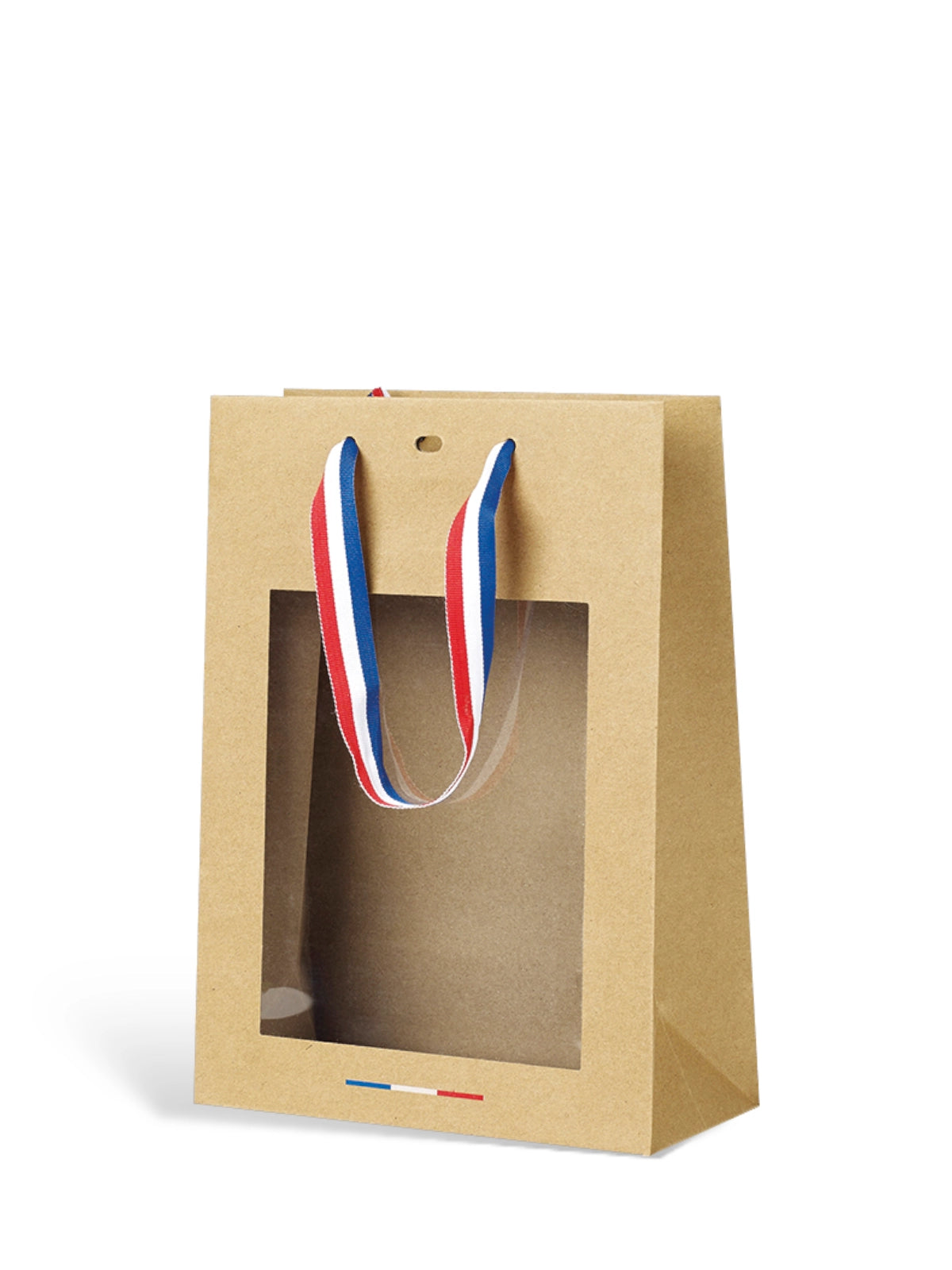 Sac Kraft Ruban Bleu Blanc Rouge