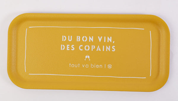 Thermo cork tray rectangle du bon vin des copains