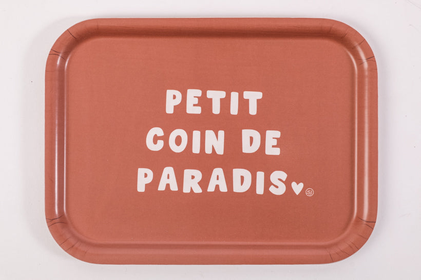 Plateau rectangle pm petit coin de paradis