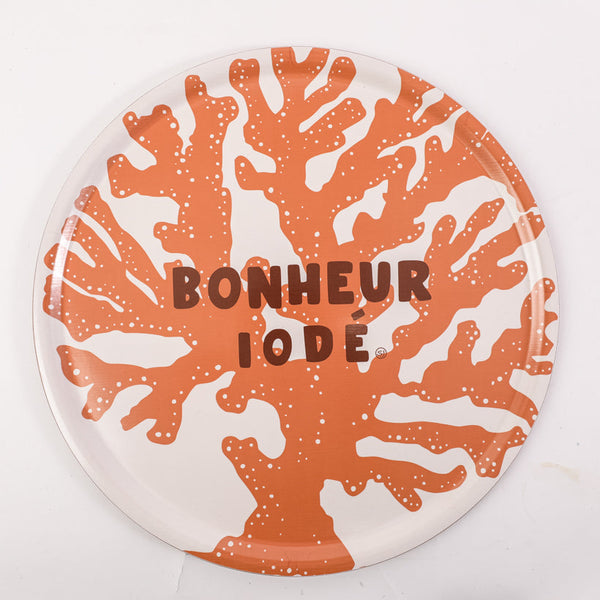 Plateau rond bonheur iodé