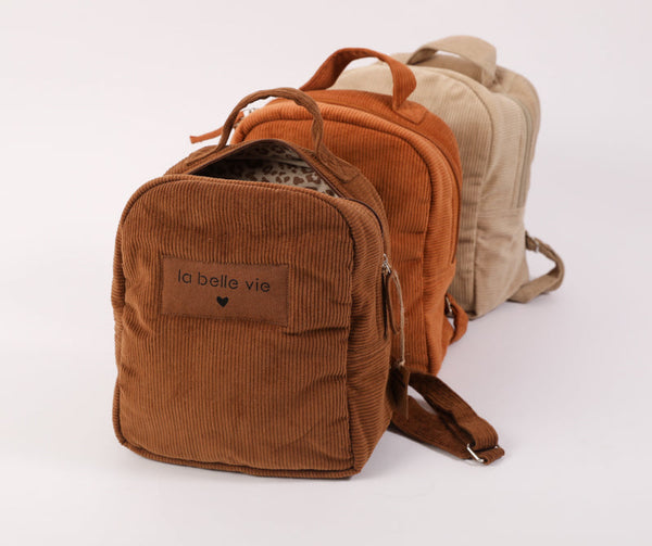 Sac à dos velours la belle vie