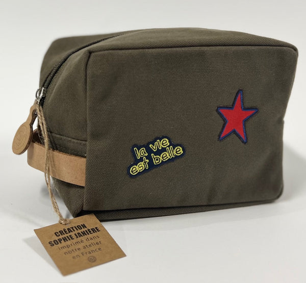 Pencil case Oscar pm patches la vie est belle