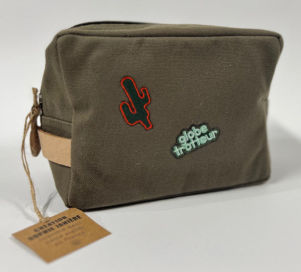 Trousse Oscar pm écusson globe trotteur