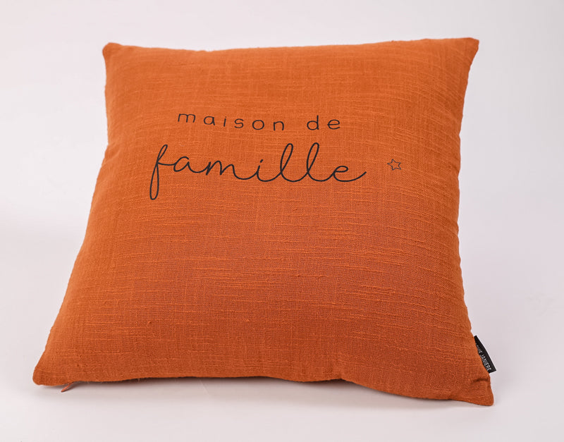 Coussin carré maison de famille