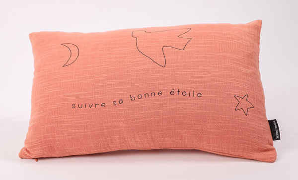 Coussin rectangle suivre sa bonne étoile