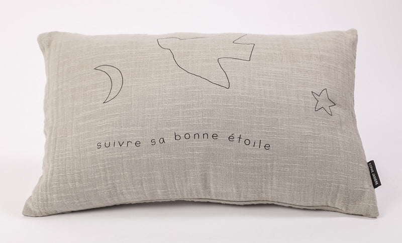 Coussin rectangle suivre sa bonne étoile