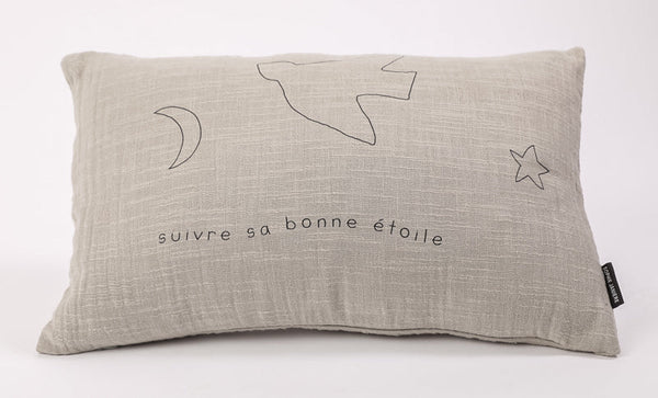 Coussin rectangle suivre sa bonne étoile