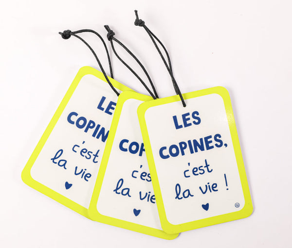 Mini plaque décorative les copines c'est la vie