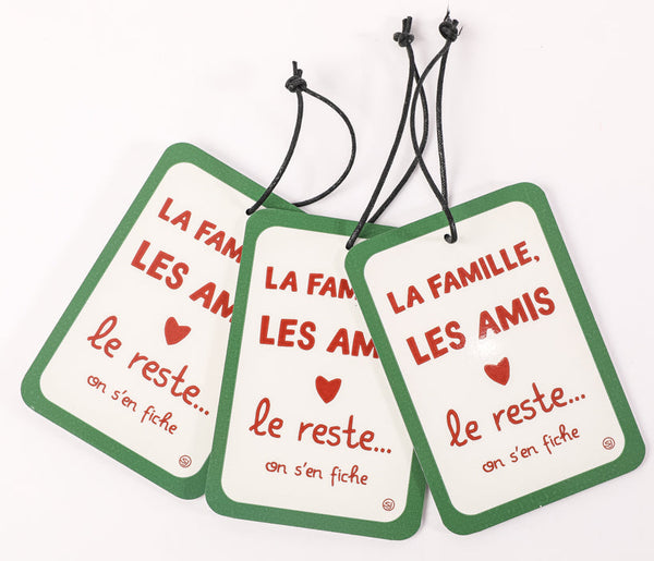 Mini plaque décorative la famille les amis