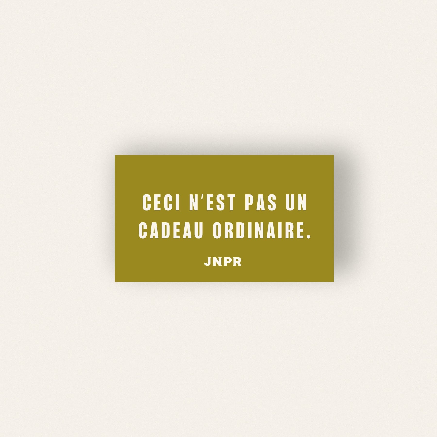 Option cadeau