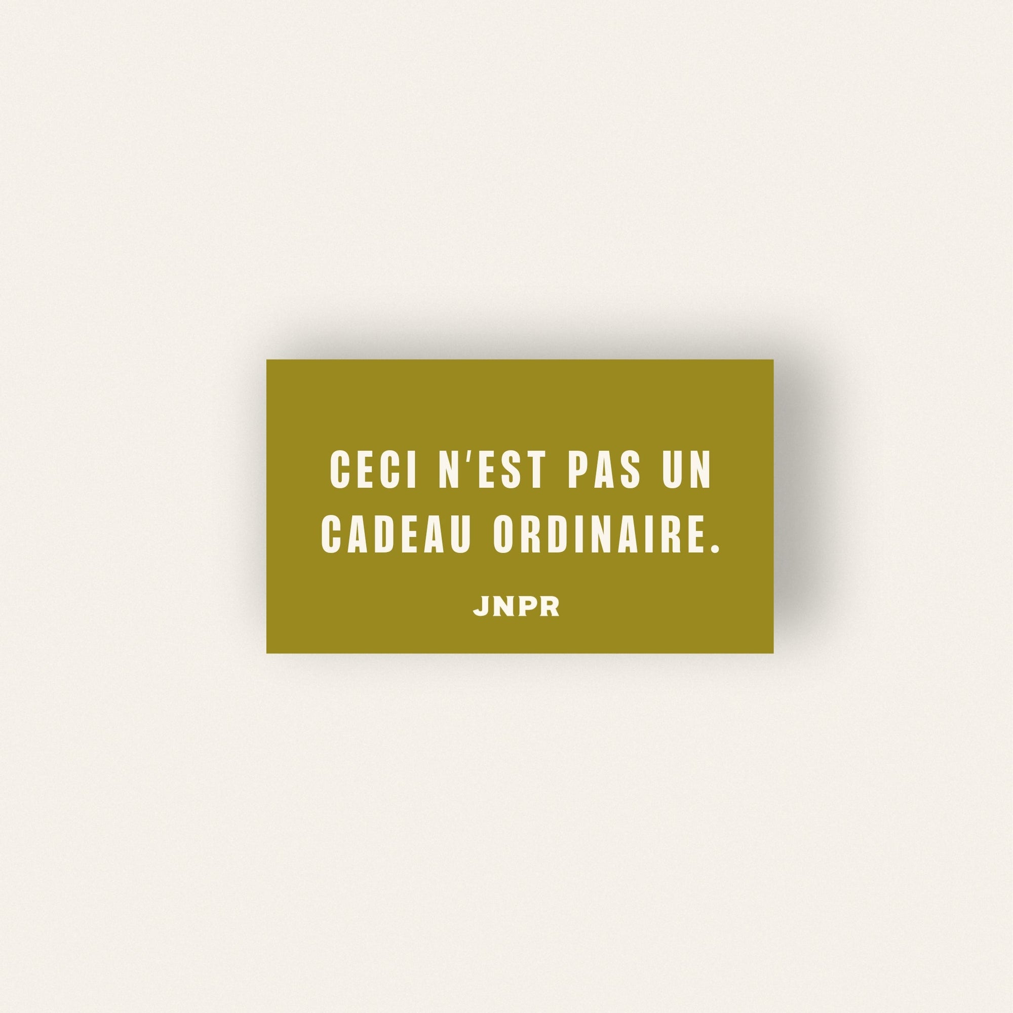 Option cadeau