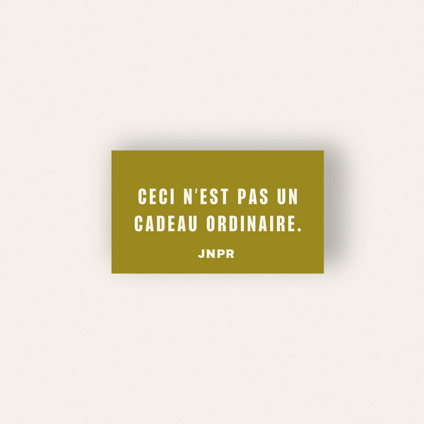 Option cadeau
