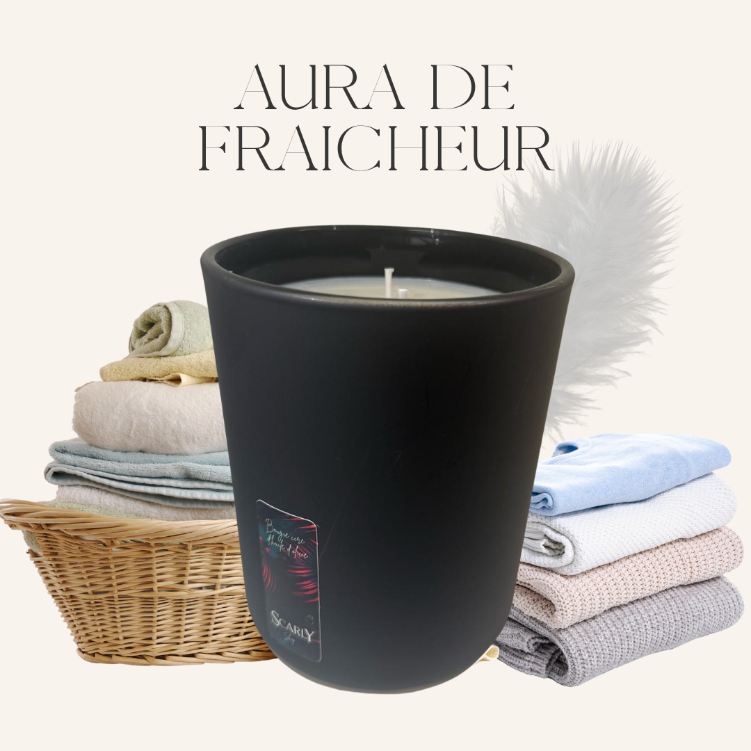 Bougie lessive - Aura de fraicheur -  Scarly Shop