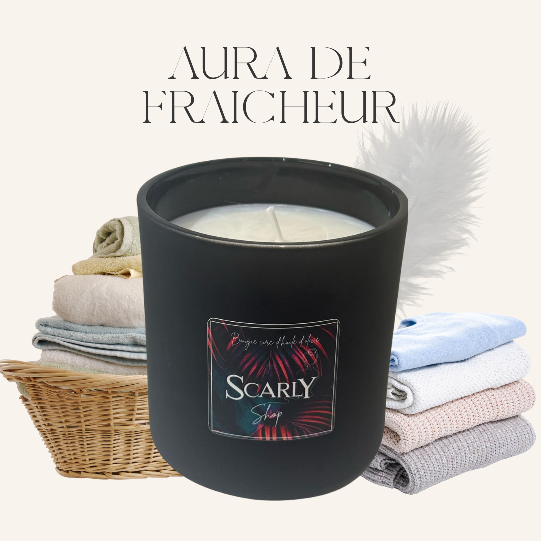 Bougie lessive - Aura de fraicheur -  Scarly Shop