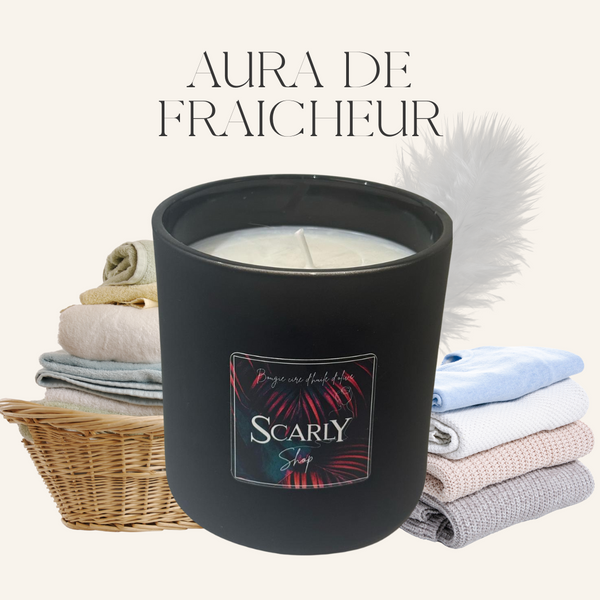 Bougie lessive - Aura de fraicheur -  Scarly Shop