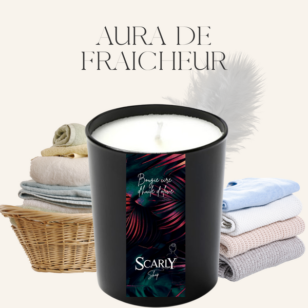 Bougie lessive - Aura de fraicheur -  Scarly Shop