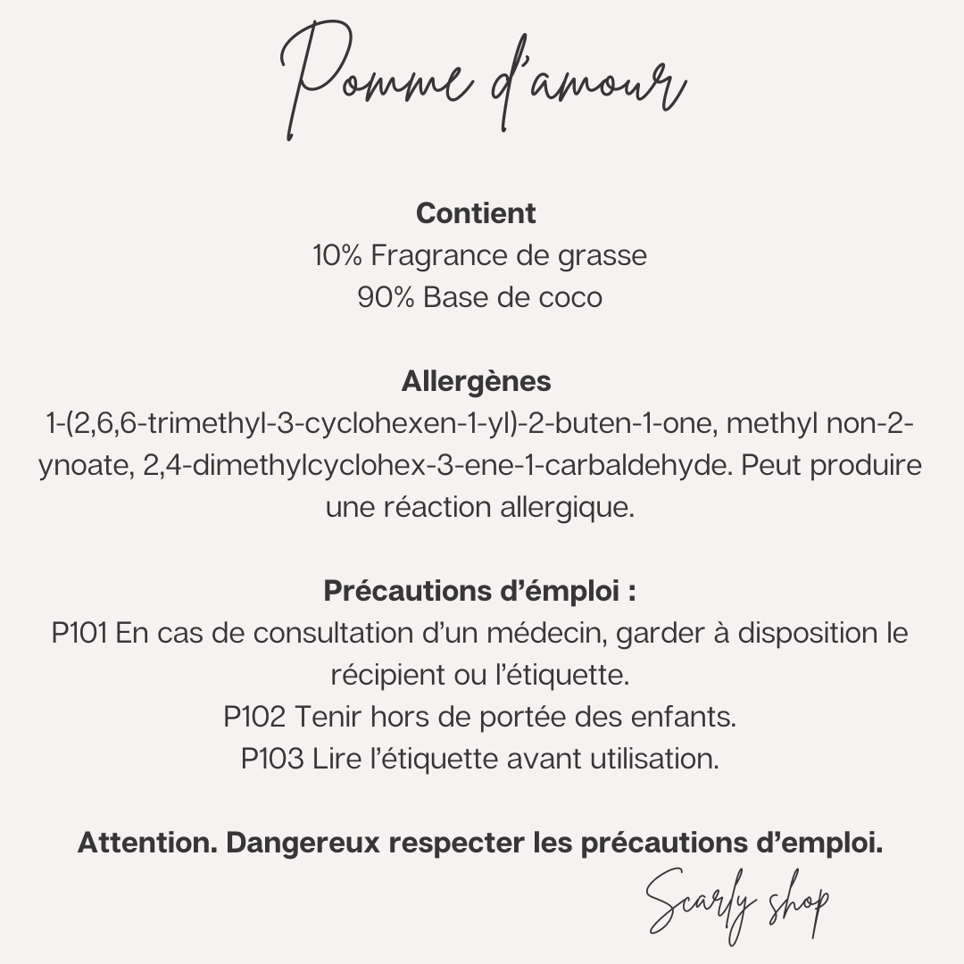 Fiole multi fonction - Pomme d'amour - Scarly Shop