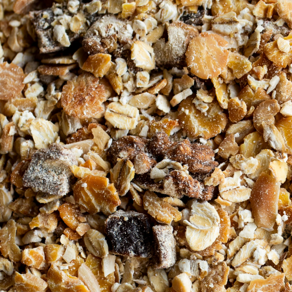 Gros plan sur le muesli bio et protéiné amande et noisette Forever Nuts de nümorning